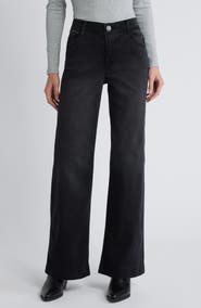 Wit & Wisdom Sam High Waist Wide Leg Jeans