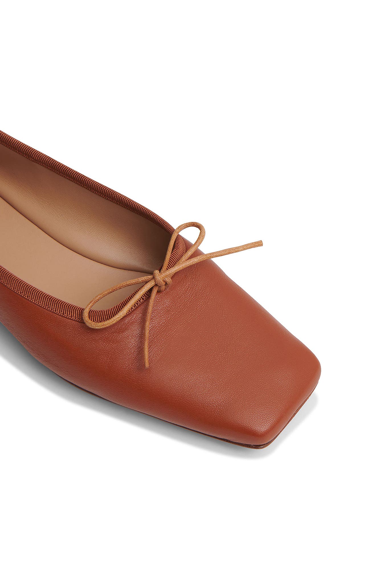 Square Toe Ballerina Flat, Alternate, color, MAPLE