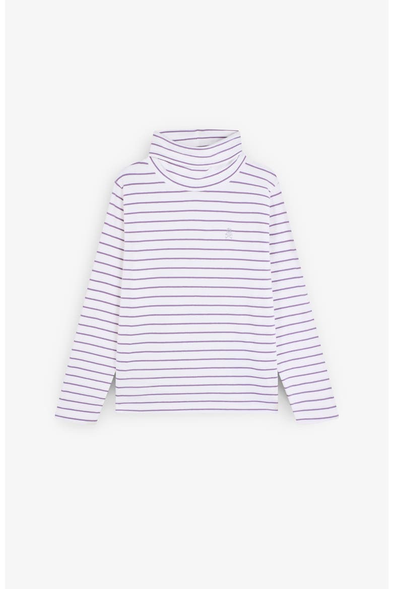 Stripeslstee Girls, Main, color, Purple