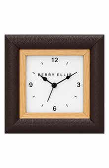 Faux Leather Frame Alarm Clock