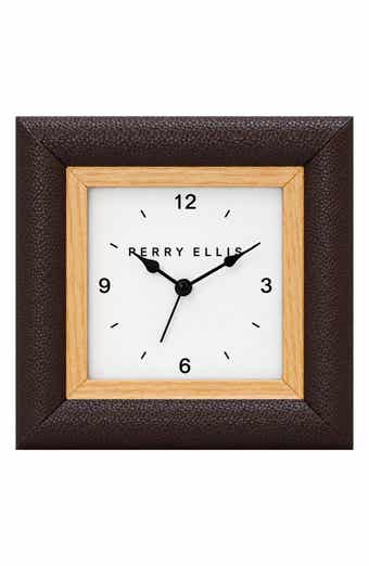 Faux Leather Frame Alarm Clock