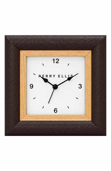 Faux Leather Frame Alarm Clock