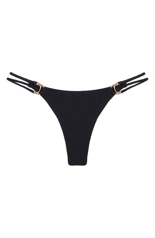 Vix Paula Hermanny Callie Double Strap Bikini Bottoms In Black