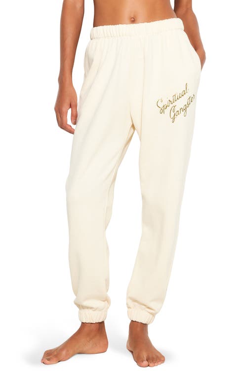 Spiritual Gangster Insignia Portia Cotton Sweatpants in Canvas  product