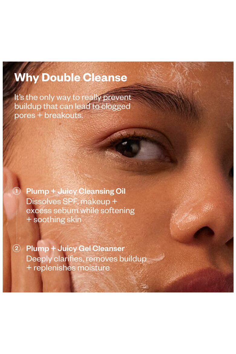 Plump + Juicy Cushiony Calm Botanical Cleansing Oil, Alternate, color, NO COLOR