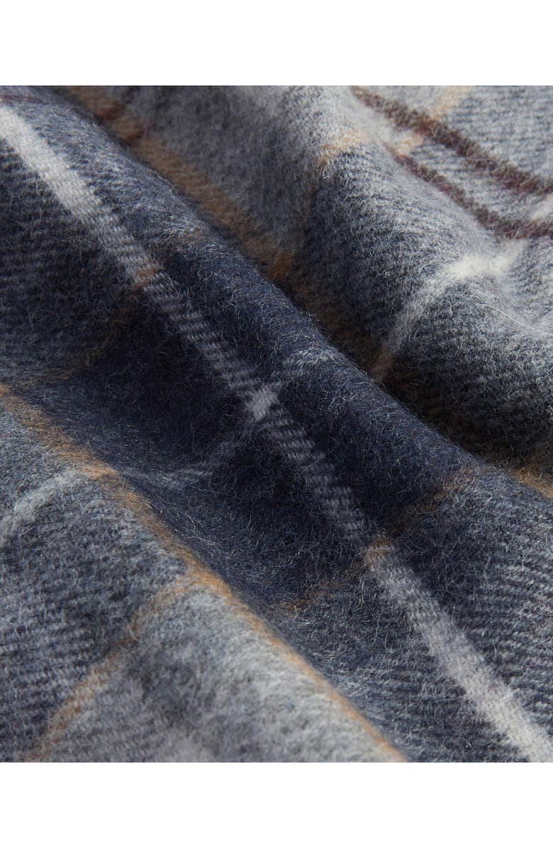 Barbour Wool & Cashmere Scarf, Alternate, color, Grey Midnight Tartan