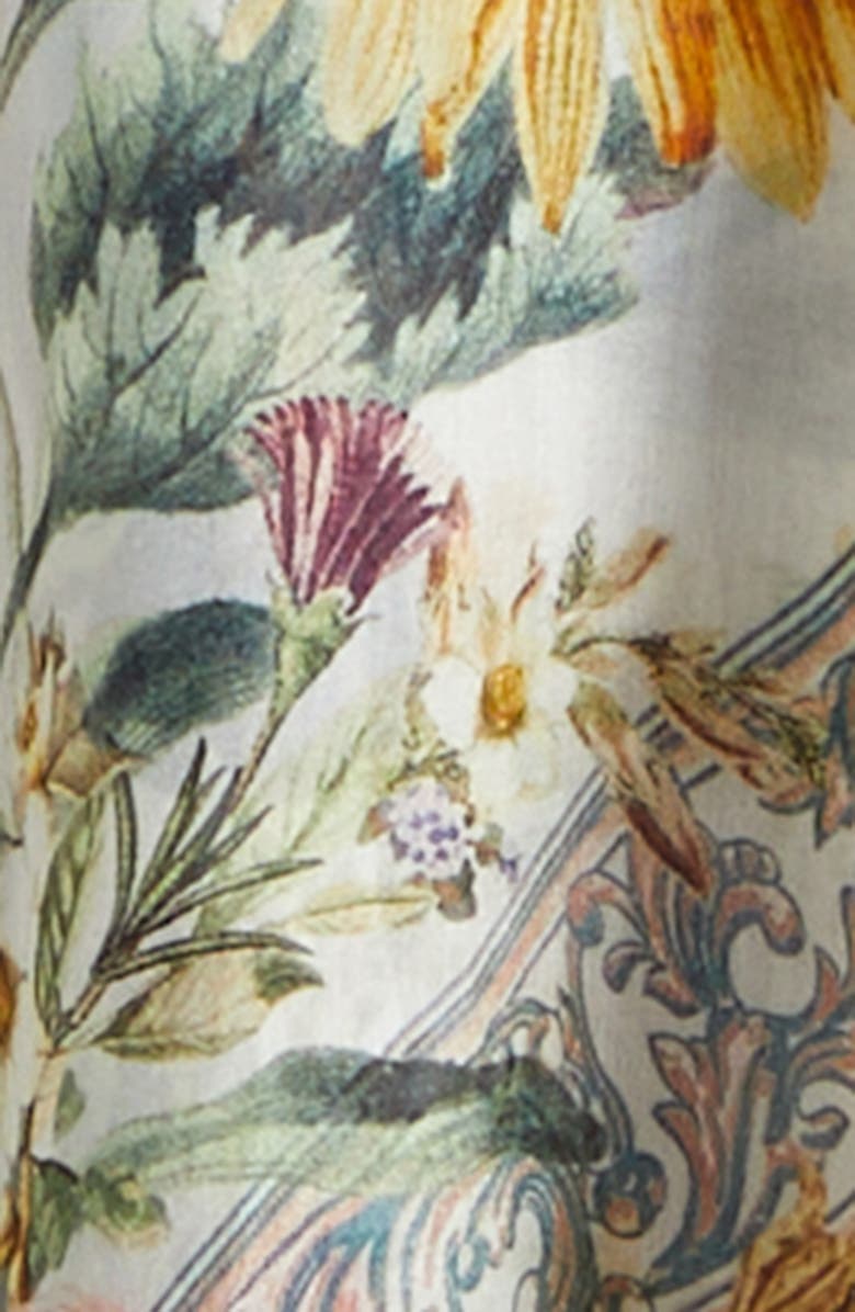 Camilla Seville Sweetheart Long Sleeve Silk Caftan, Alternate, color, 