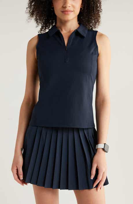 Zella Replay Half Zip Polo Tank