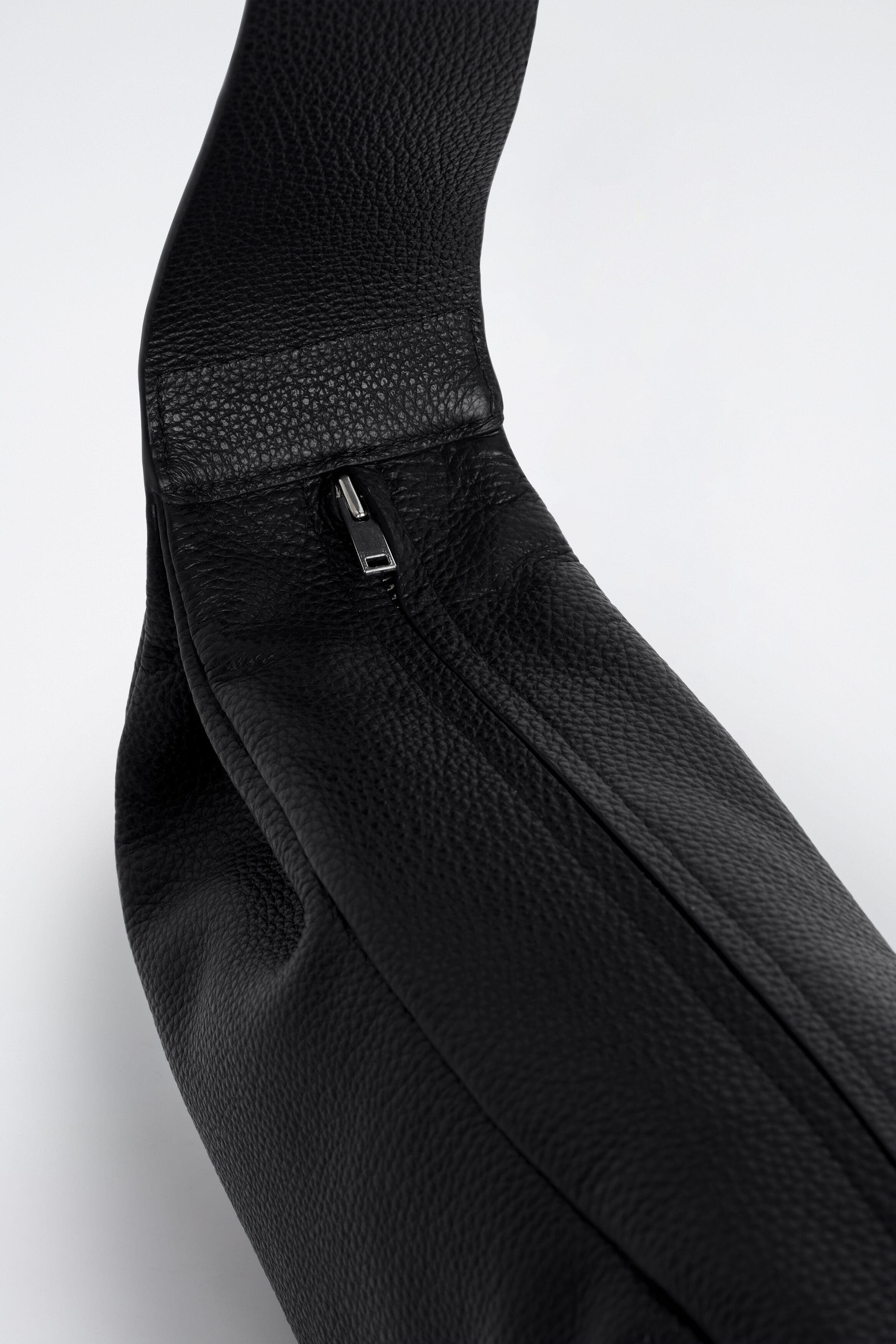 COS Swing Crossbody Bag - Textured Leather, Alternate, color, Black