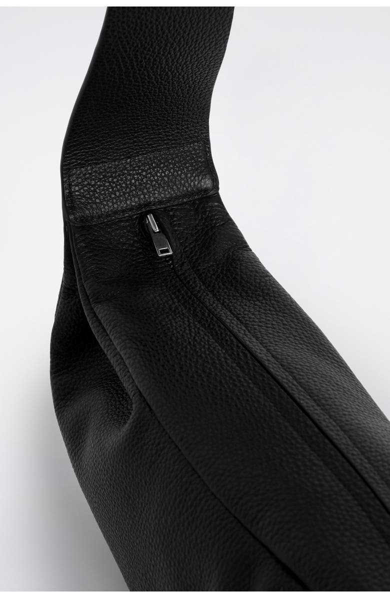 COS Swing Crossbody Bag - Textured Leather, Alternate, color, Black