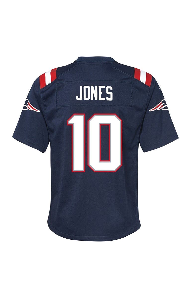 Nike Youth Nike Mac Jones Navy New England Patriots Game Jersey, Alternate, color,