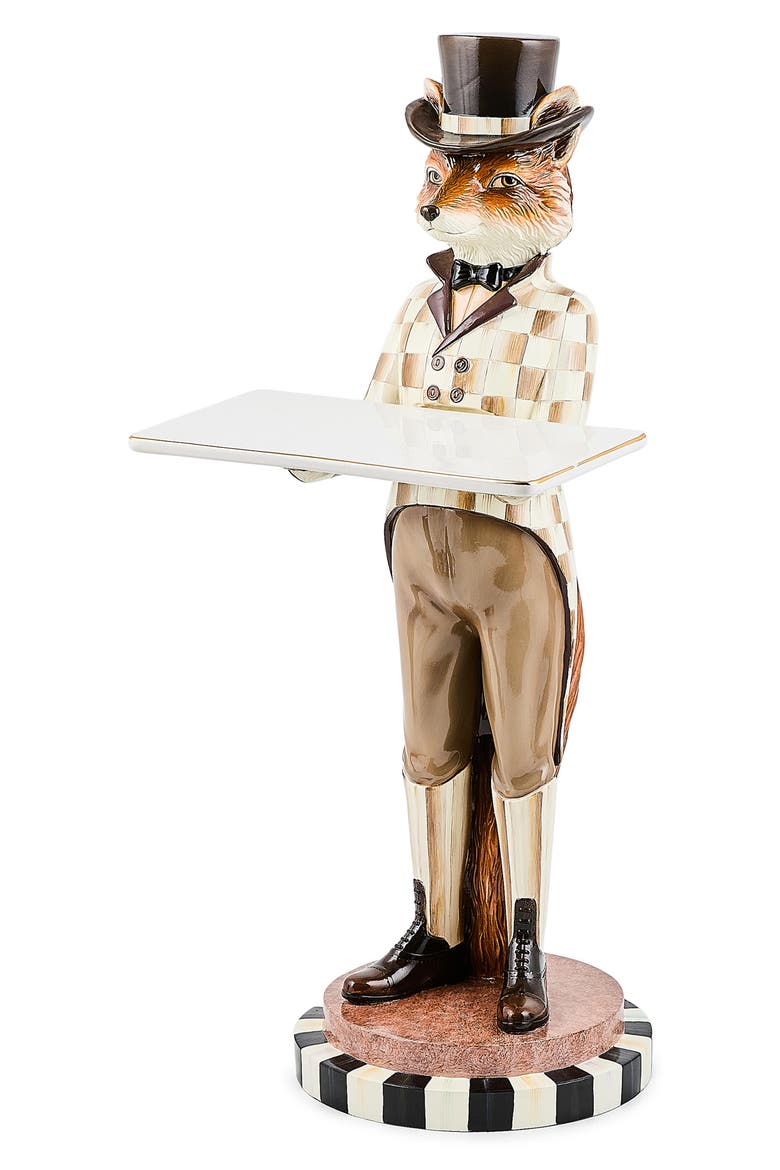 Fritz the Fox Butler Figurine, Main, color, BROWN