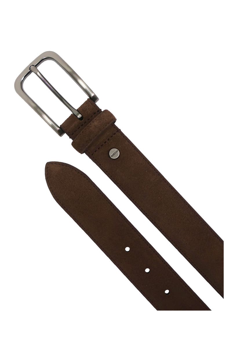 Suede Belt, Alternate, color, BROWN