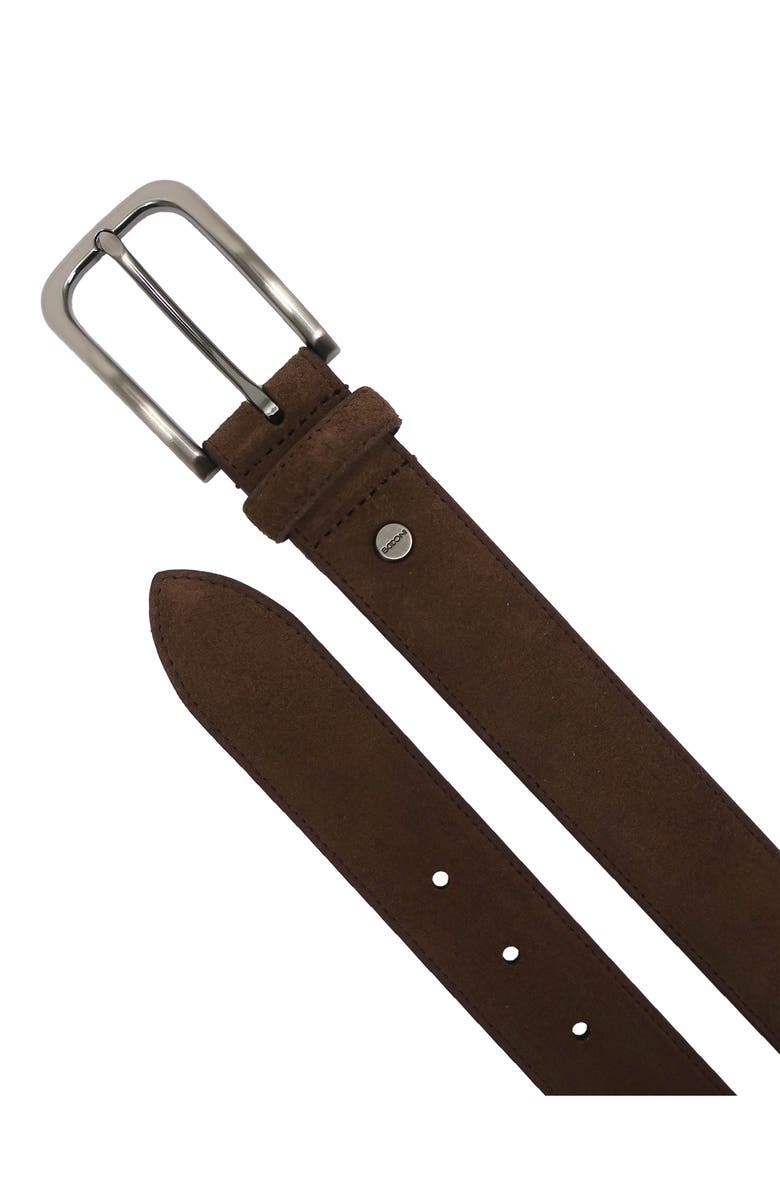 BOCONI Suede Belt, Alternate, color, Brown