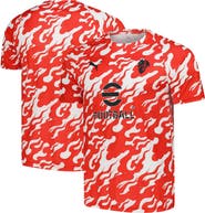 PUMA Men's Puma Red AC Milan 2025/26 Pre-Match dryCell Training Jersey