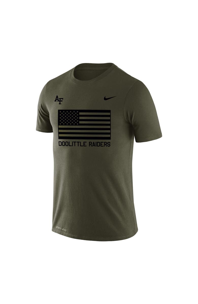 Nike Men's Nike  Olive Air Force Falcons Rivalry Flag Legend Performance T-Shirt, Alternate, color, 
