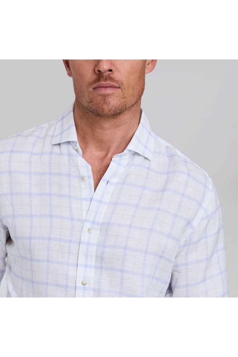 The Phoenix Stretch Linen Dress Shirt, Alternate, color, Blue/Mist Grey