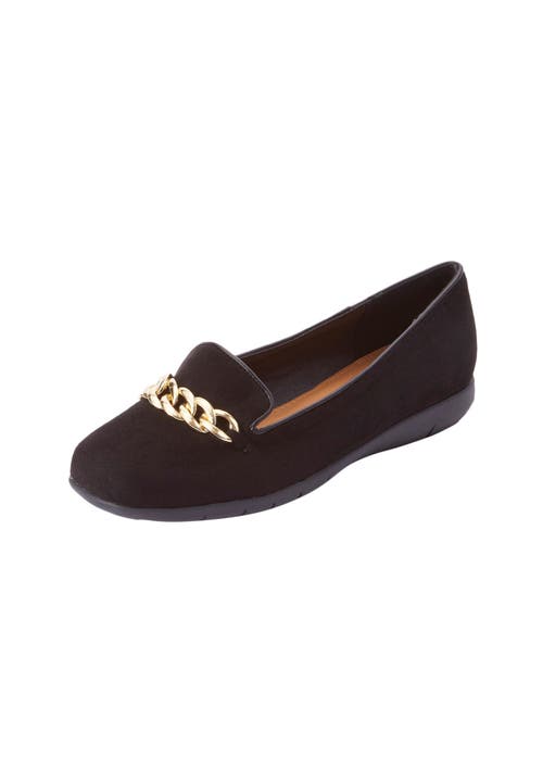 Comfortview The Thayer Slip On Flat In Black