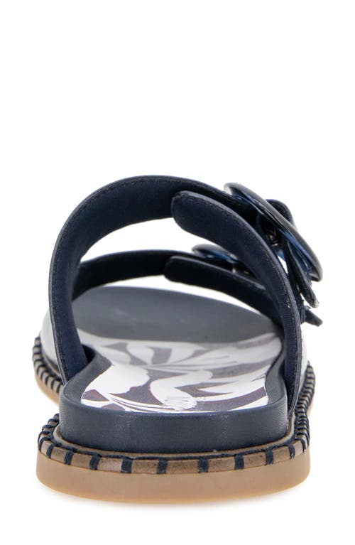 Reaction Kenneth Cole Sydney Embellished Slide Sandal In Navy