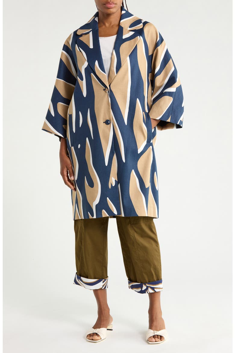 Diane Linen Blend Coat, Main, color, SHADOW TWIGGS GIANT BEIGE