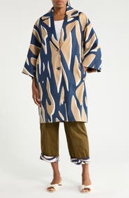 Diane von Furstenberg Diane Linen Blend Coat