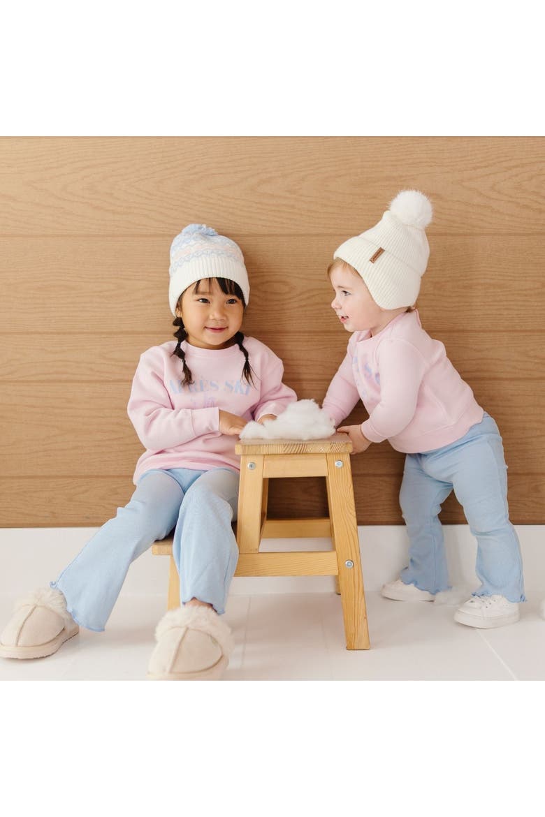 Powder Blue Flare Legging (baby), Alternate, color, Powder Blue