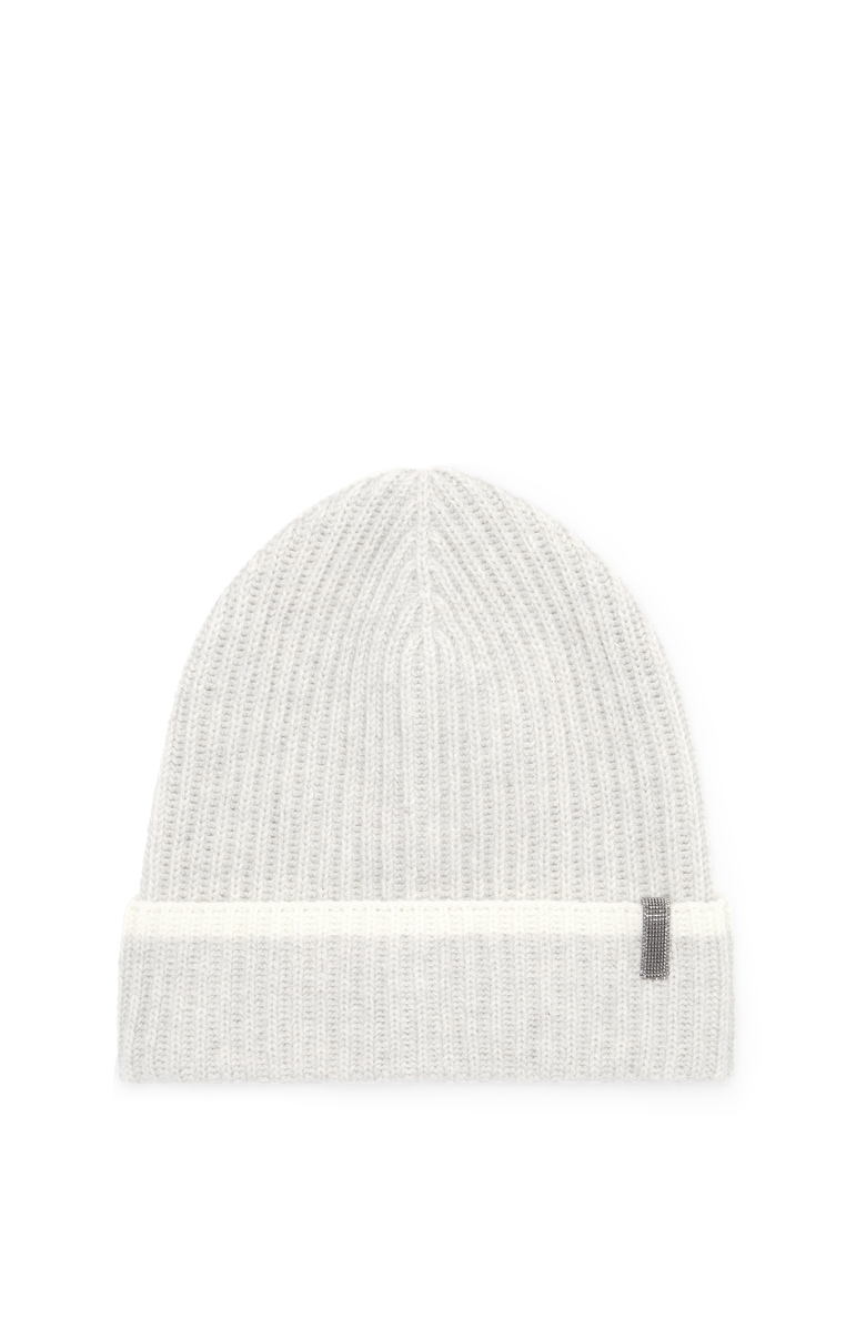Brunello Cucinelli Knit beanie, Main, color, Light Grey