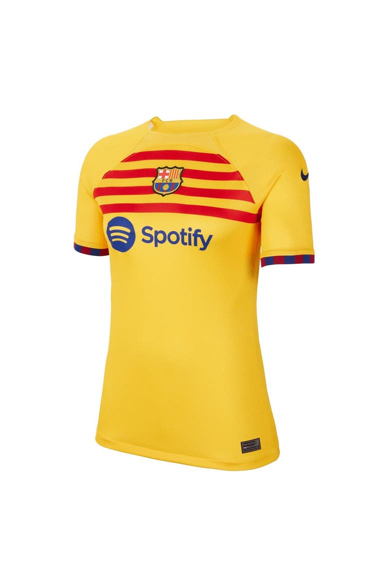 Women's Nike Yellow Barcelona 2022/23 Fourth Breathe Stadium Replica Jersey, Alternate, color, Yellow