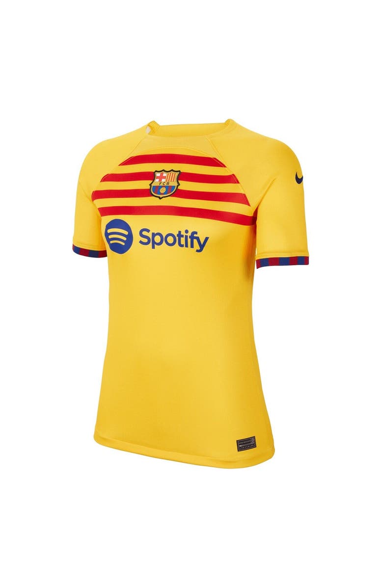 Nike Women's Nike Yellow Barcelona 2022/23 Fourth Breathe Stadium Replica Jersey, Alternate, color, Yellow
