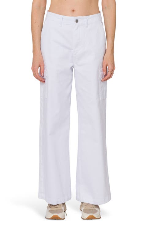 Mid Rise Wide leg Cargo Pants