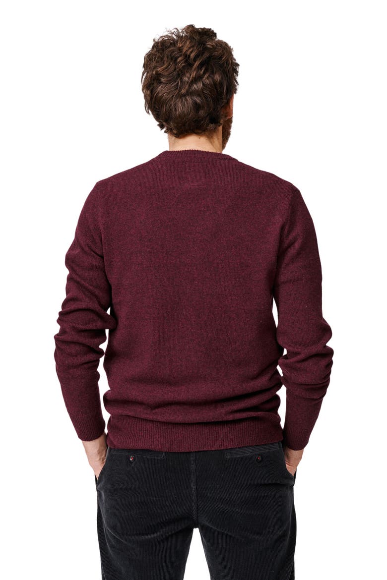 Westbourne Crew Neck Merino Sweater, Alternate, color, Port