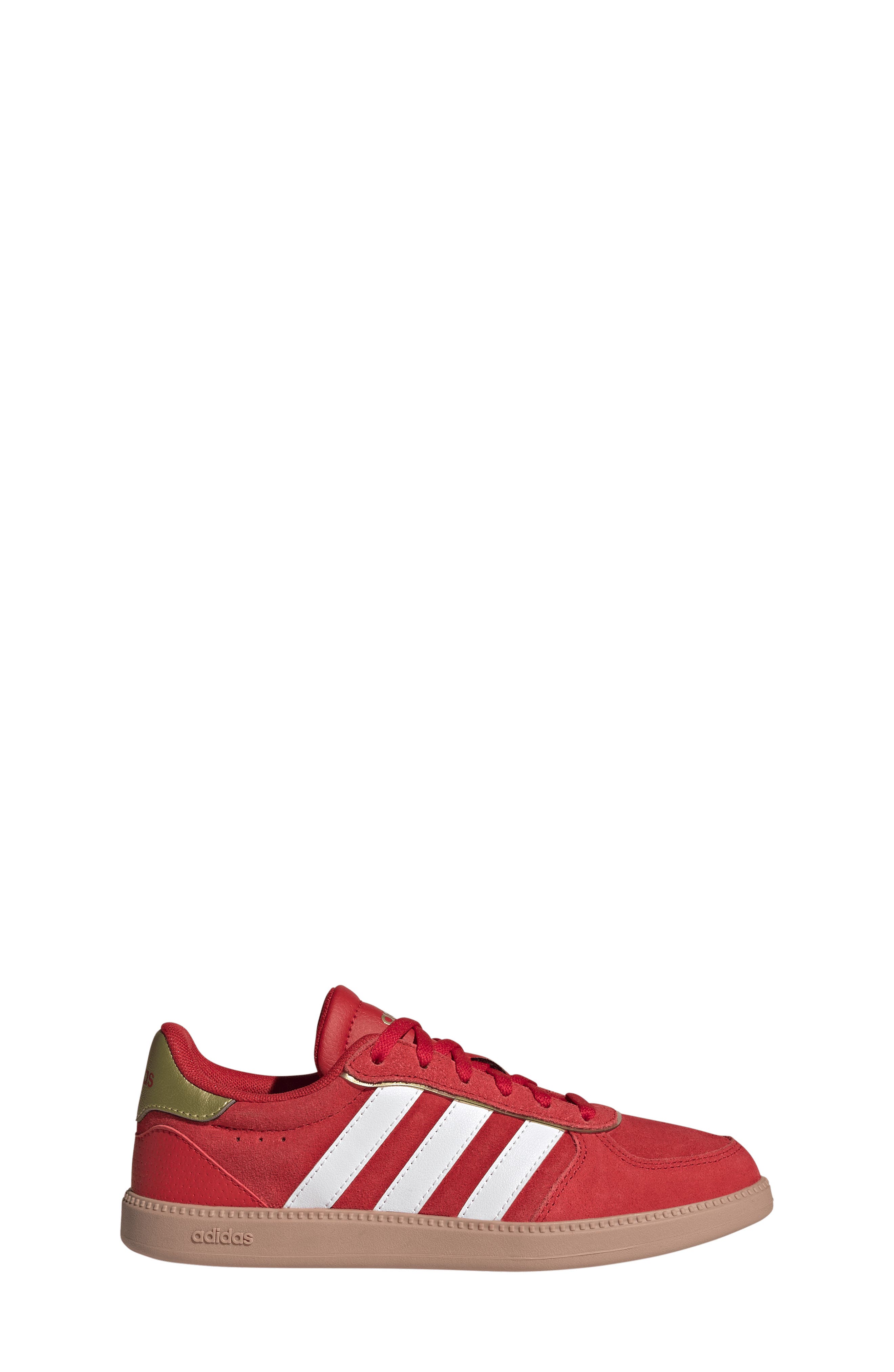 Kids' Breaknet Sleek Sneaker, Alternate, color, SCARLET/ CHALK WHITE/ GOLD