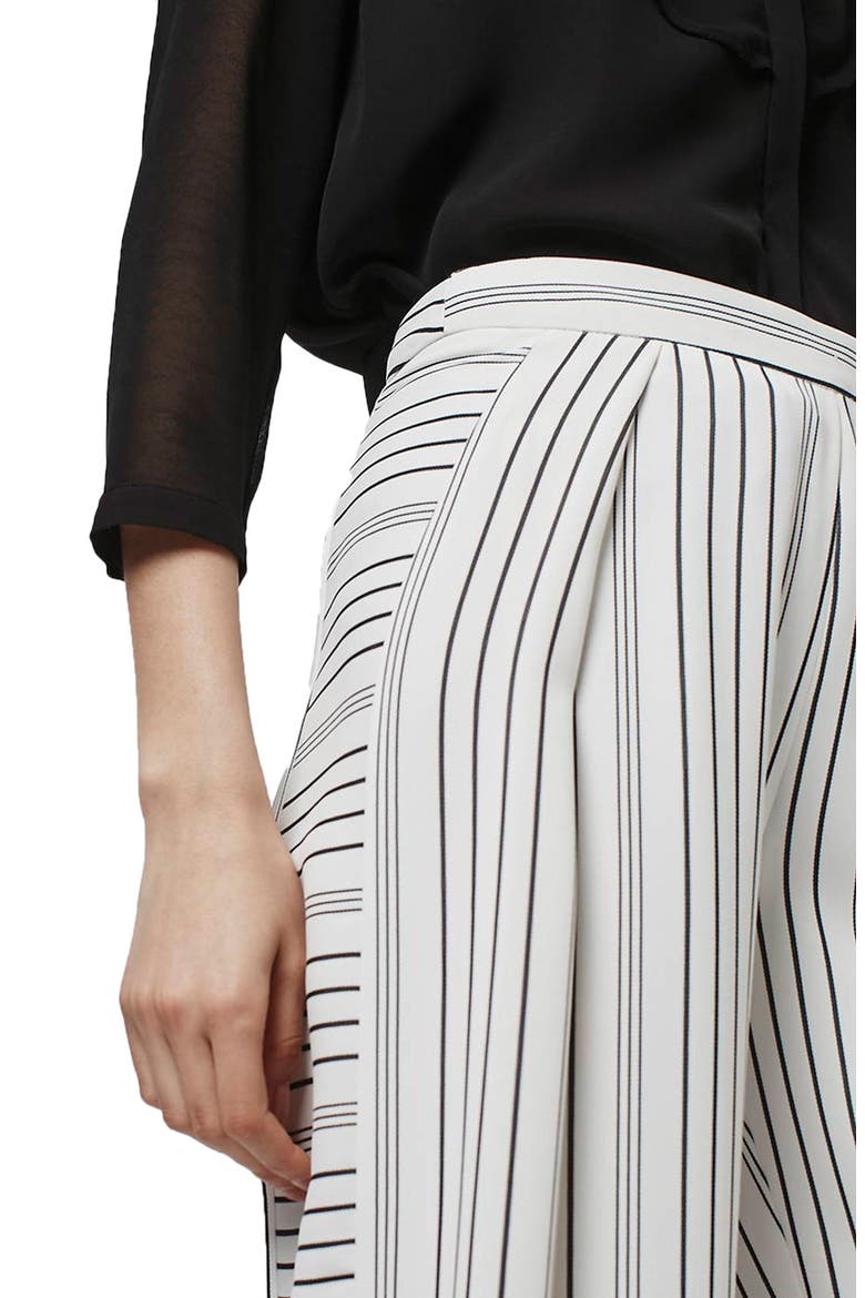 Stripe Crop Wide Leg Trousers, Alternate, color, WHITE MULTI