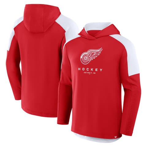 Men's Fanatics Red Detroit Red Wings Meta Game Transitional Pullover Hoodie