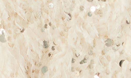 Steve Madden Blakelyn Sequin Feather Camisole In Brown