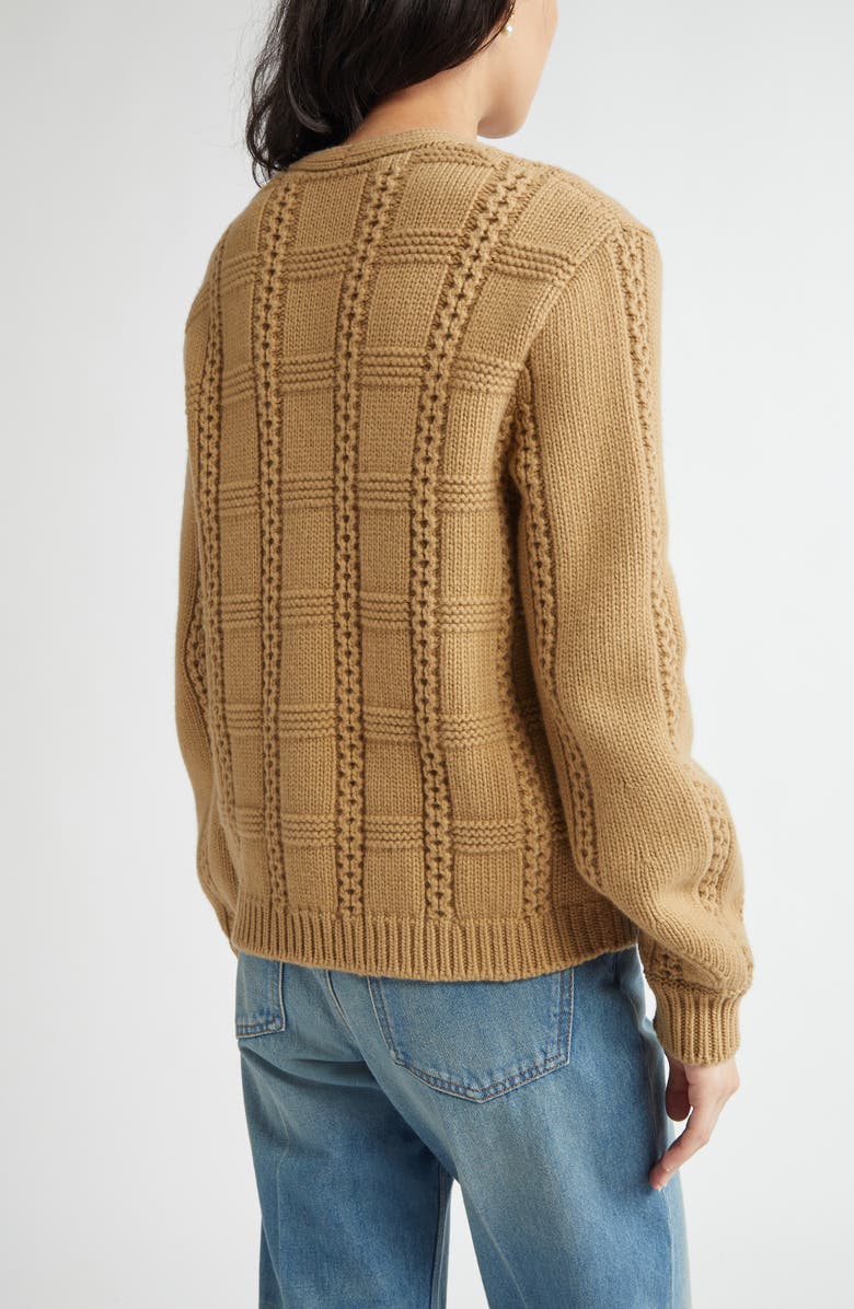 Valentino Garavani Striped Silk Sweater, Alternate, color, 