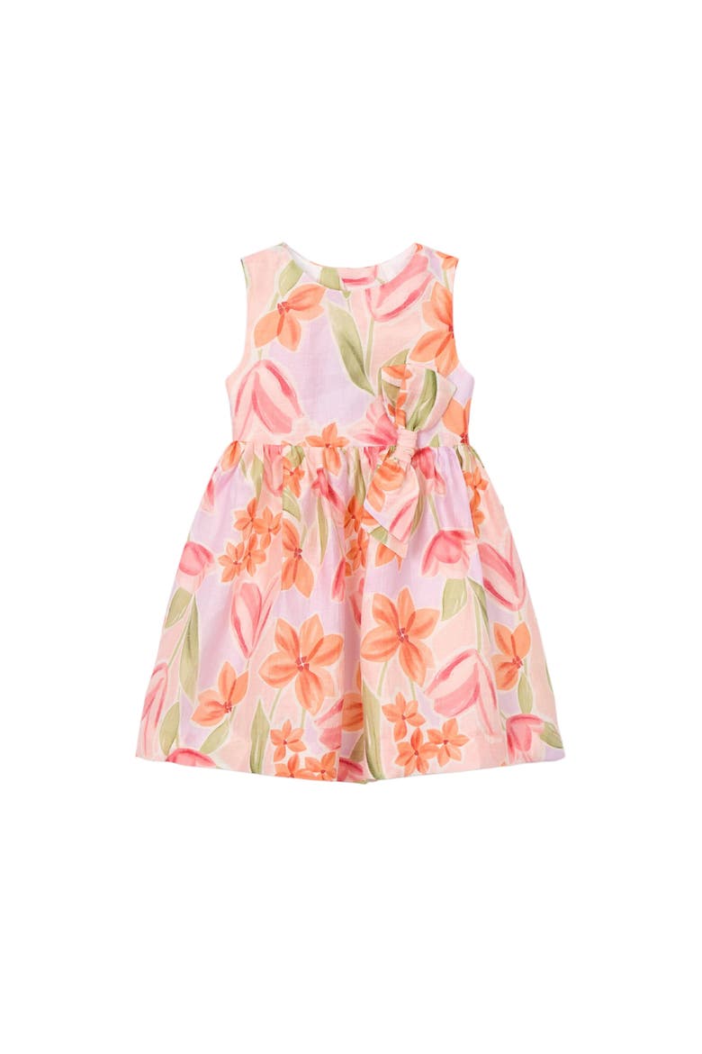 Floral Bow Dress, Main, color, Pink