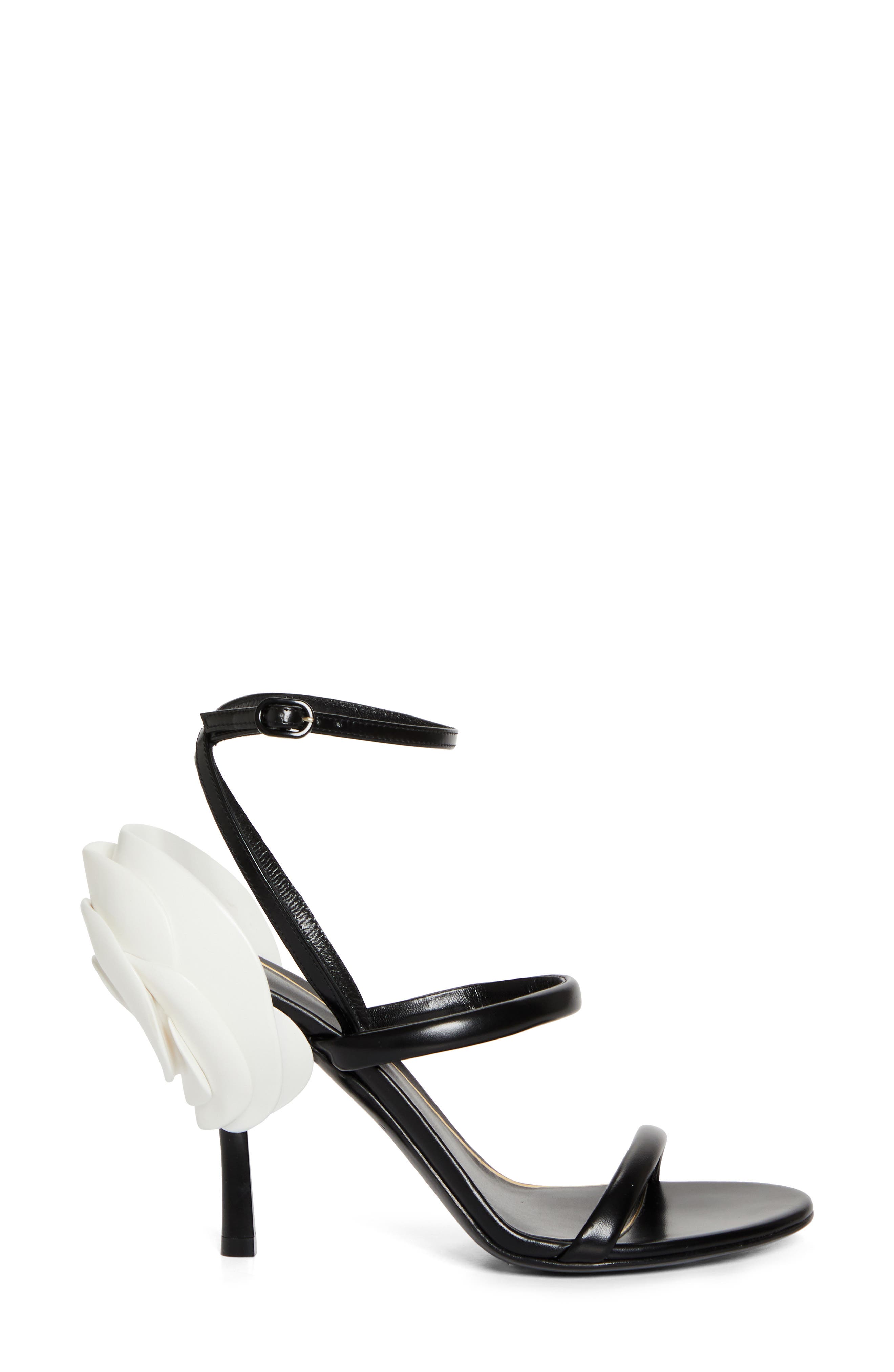 Valentino Garavani Archive Roserouche Ankle Strap Stiletto Sandal, Alternate, color, 