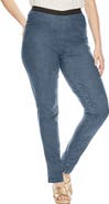 Jessica London Stretch Denim Straight-Leg Jegging