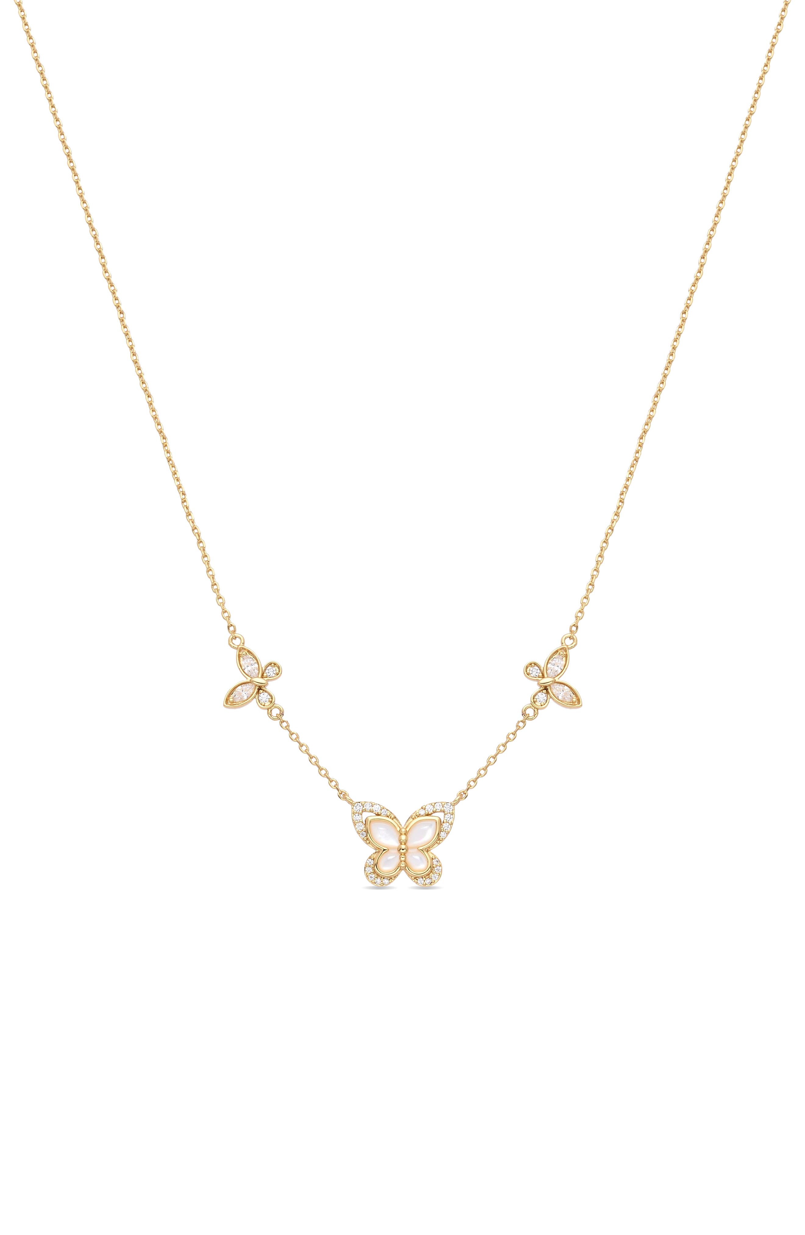 Butterfly Motif Necklace