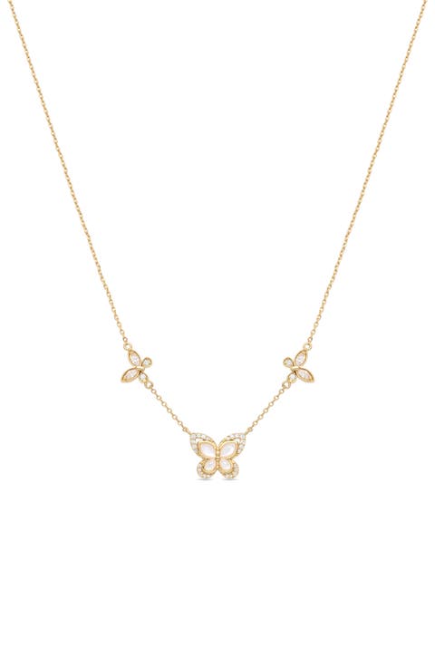 Butterfly Motif Necklace