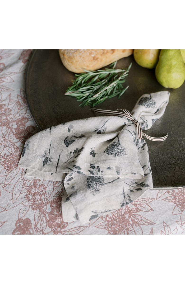 CG Hunter Floral Napkins, Alternate, color, Ivory