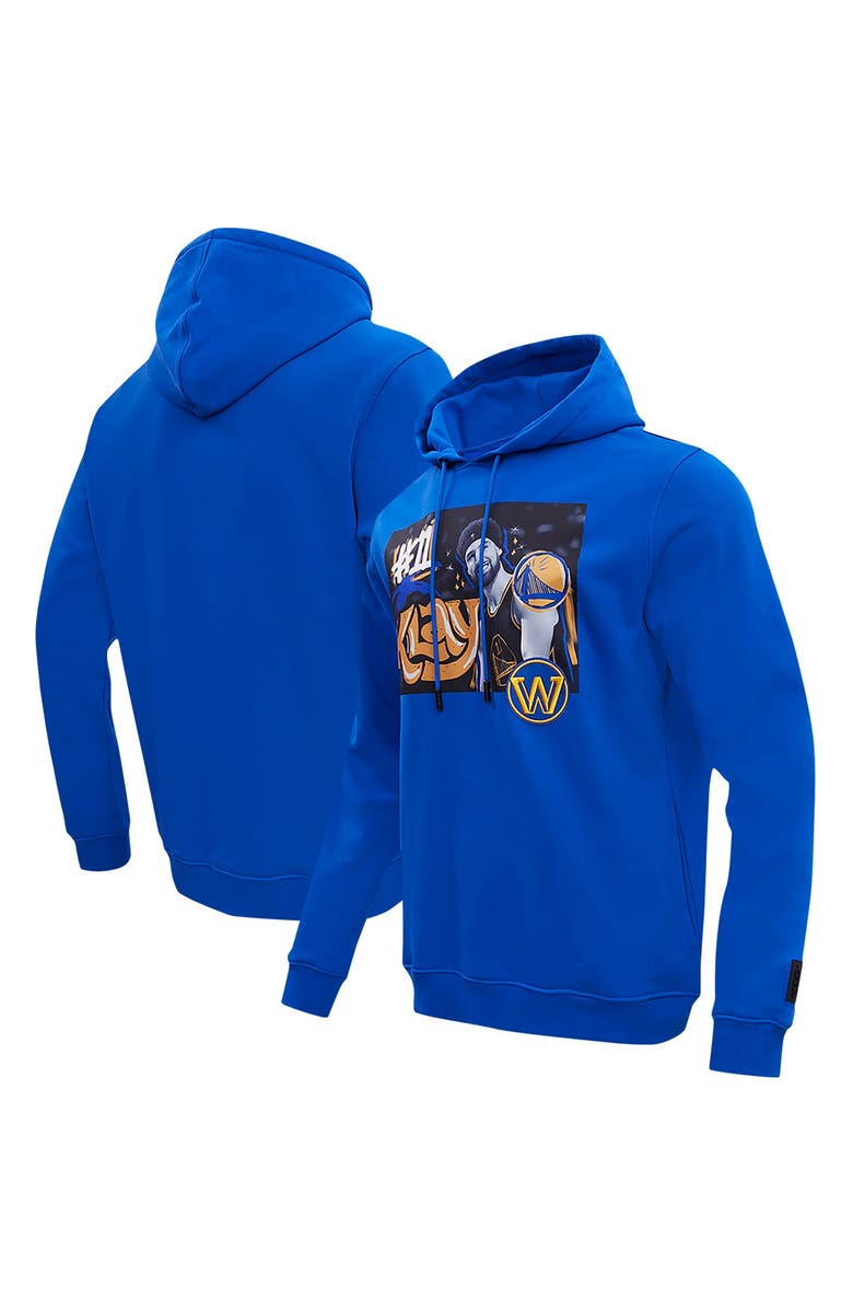 PRO STANDARD Men's Pro Standard Klay Thompson Royal Golden State Warriors Player Yearbook Pullover Hoodie, Main, color, 