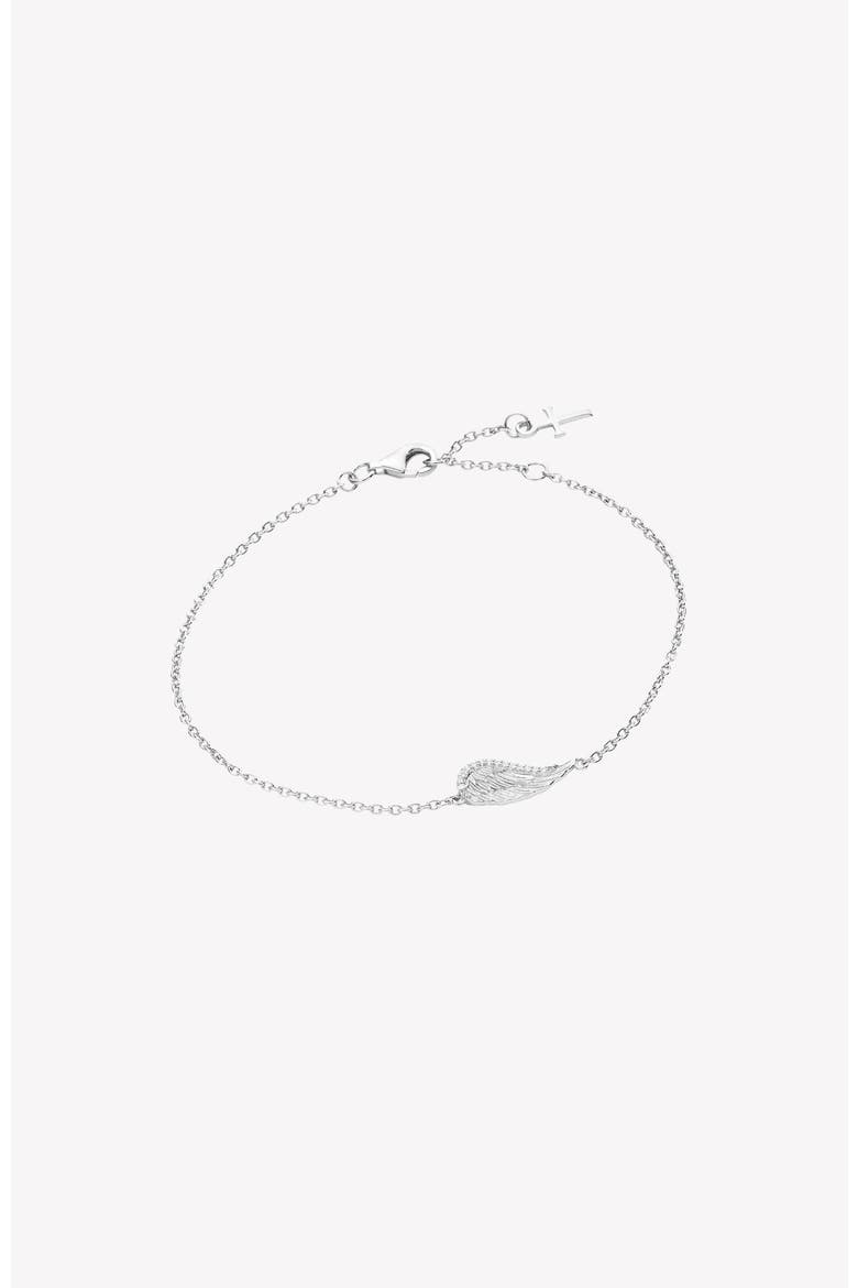 Divine Wings Bracelet, Main, color, Sterling Silver
