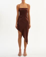 LAMARQUE Ashley | Asymmetrical Satin Dress