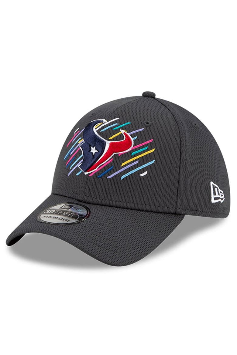 Men's New Era Charcoal Houston Texans 2021 NFL Crucial Catch 39THIRTY Flex Hat, Alternate, color, Charcoal