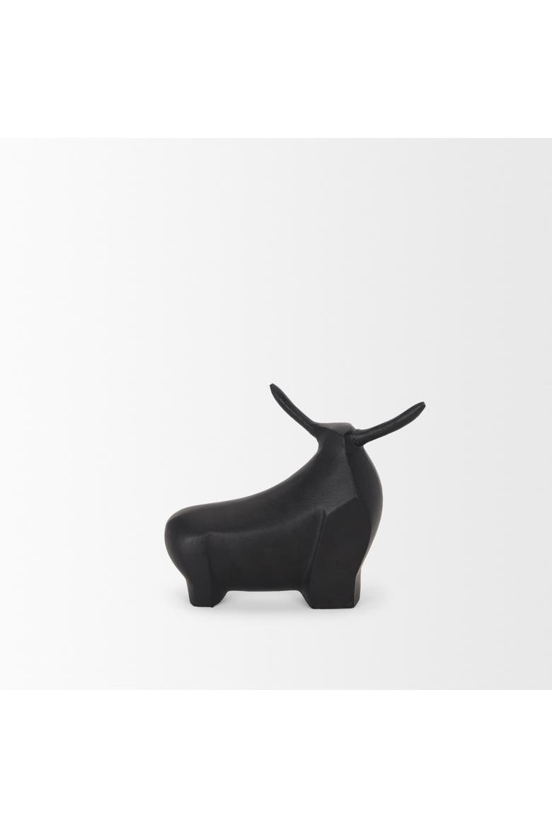 Radu Bull Decorative Object, Alternate, color, Black