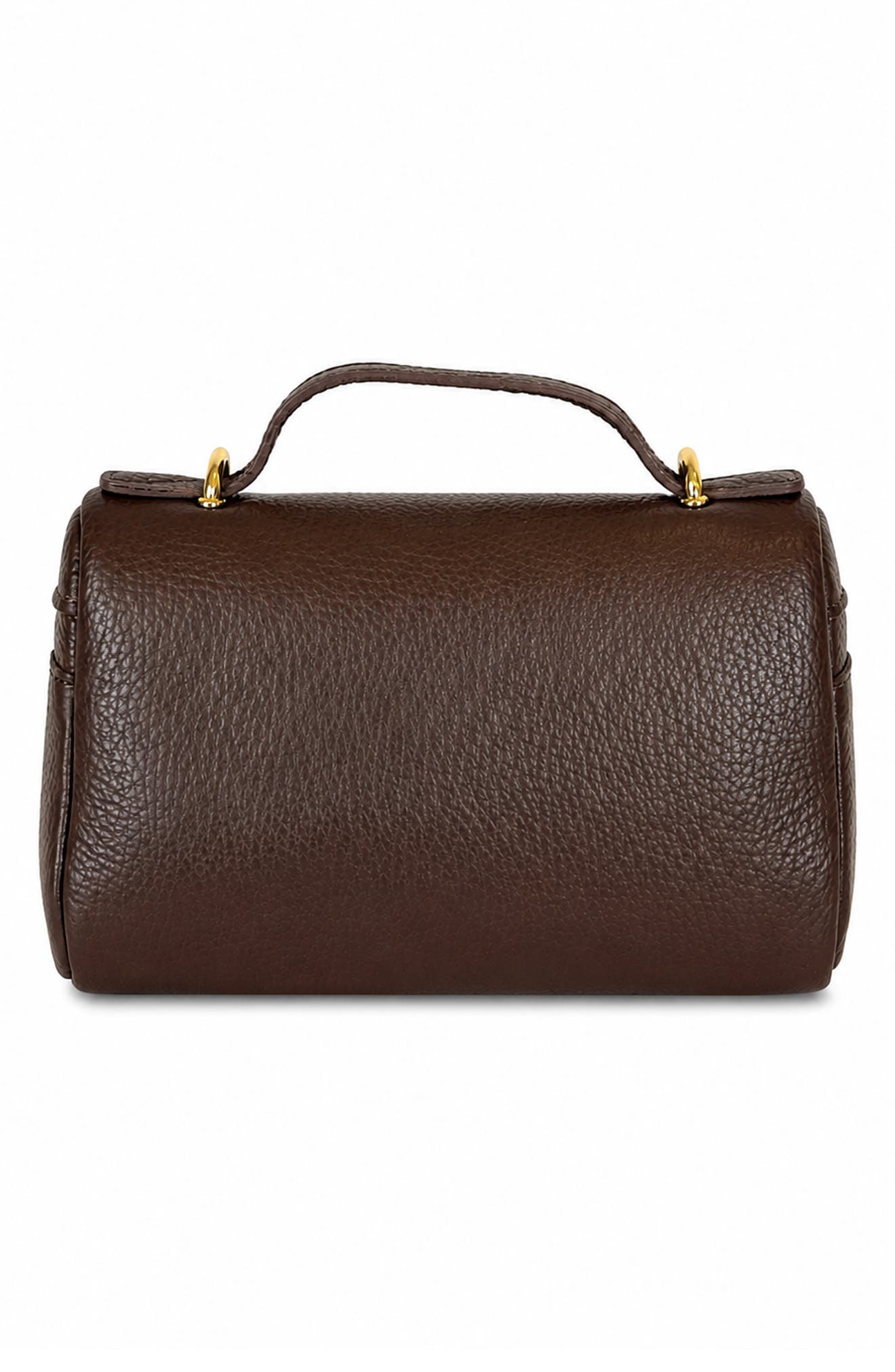 Laura Leather Top Handle Bag, Alternate, color, BROWN