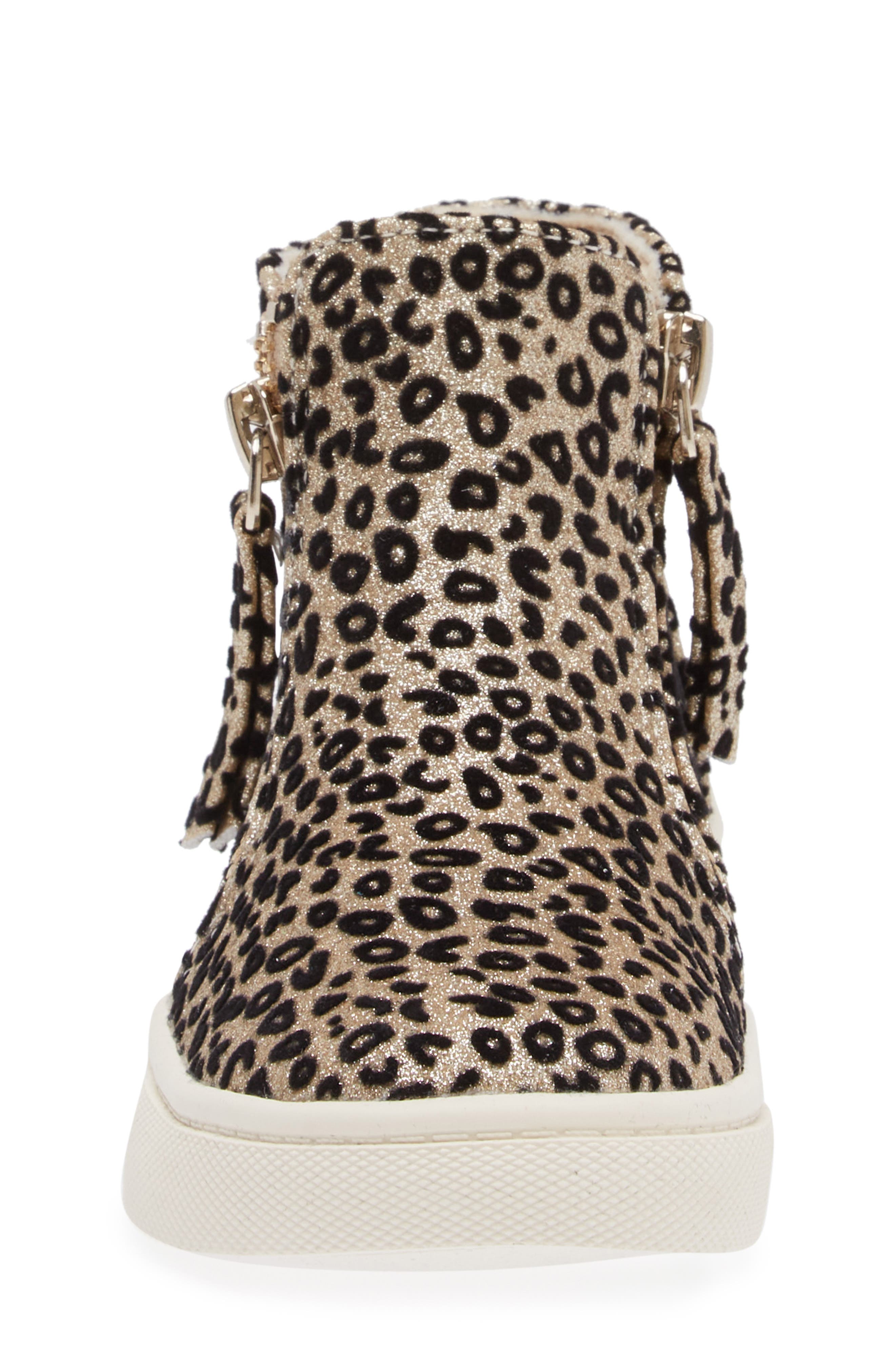 Kids' Londyn Zip Sneaker Bootie, Alternate, color, BROWN LEOPARD PRINT
