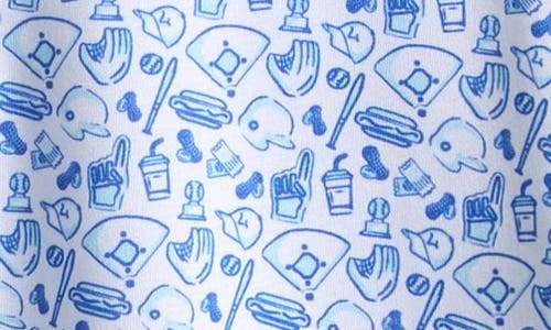 Vineyard Vines Kids' Print Polo In Blue